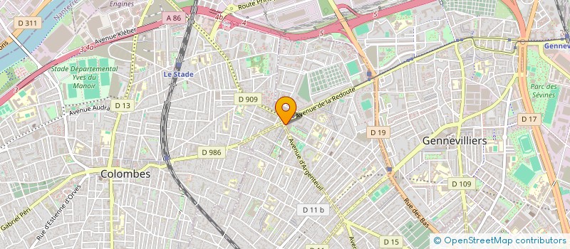localisation de l'entreprise GHBV à ASNIERES-SUR-SEINE