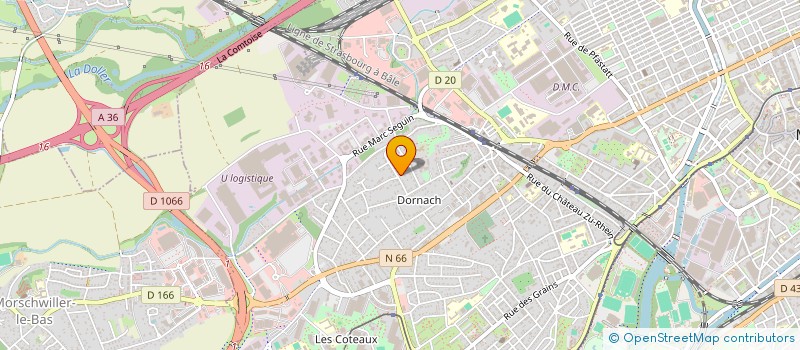 localisation de l'entreprise GHC à MULHOUSE