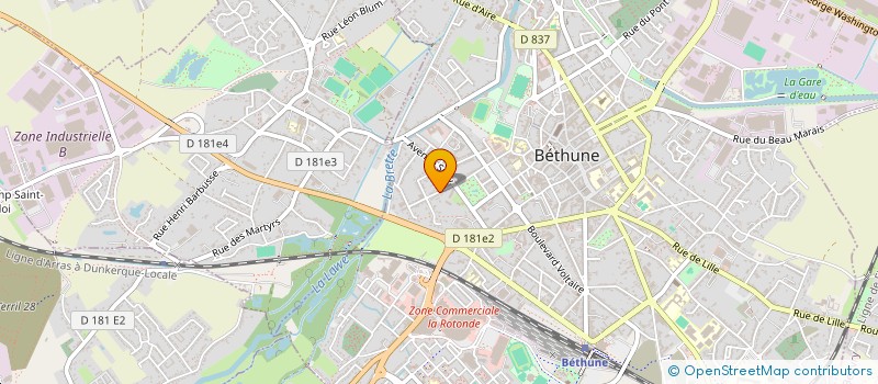 localisation de l'entreprise GHCC à BETHUNE