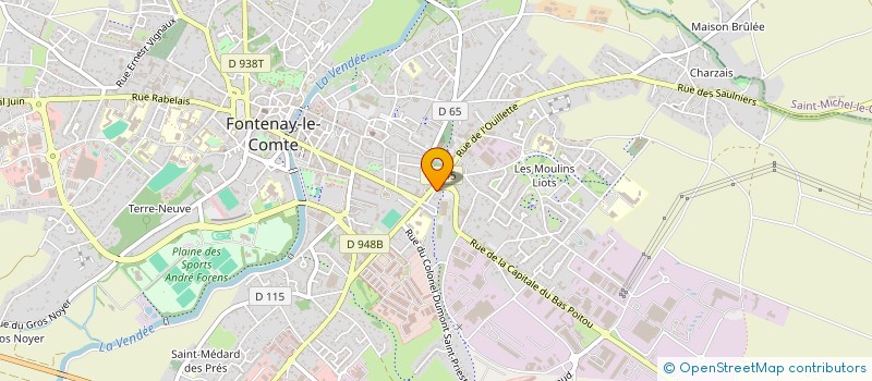 localisation de l'entreprise GHCP FINANCES à FONTENAY-LE-COMTE