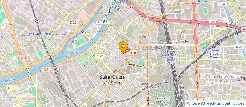 localisation de l'entreprise GHE TRANS DEMENAGEMENT à SAINT-OUEN-SUR-SEINE