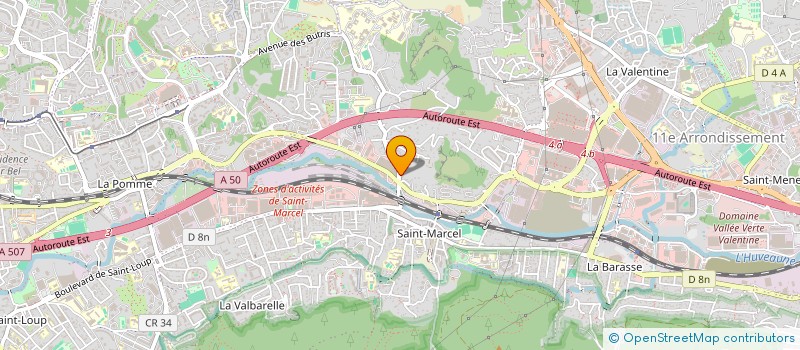 localisation de l'entreprise GHELARDI à MARSEILLE