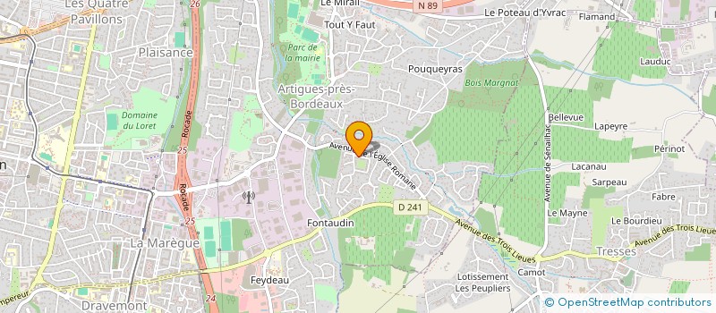 localisation de l'entreprise GHENNAI GESTION IMMOBILIERE  ARTIGUES-PRES-BORDEAUX