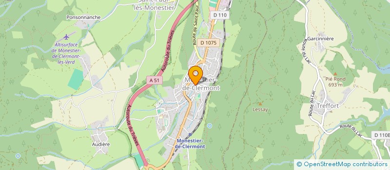 localisation de l'entreprise GHENO PHILIPPE ZINGUERIE  MONESTIER-DE-CLERMONT