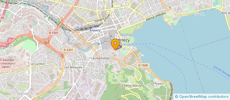 localisation de l'entreprise GHENO SAS à ANNECY