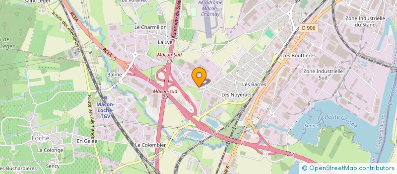 localisation de l'entreprise GHF à MACON