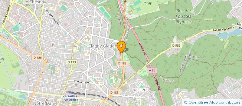 localisation de l'entreprise GHF à VERSAILLES