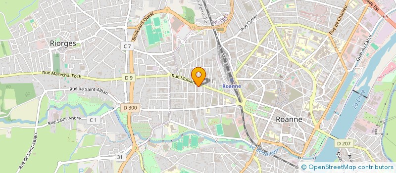 localisation de l'entreprise GHF CIE  ROANNE