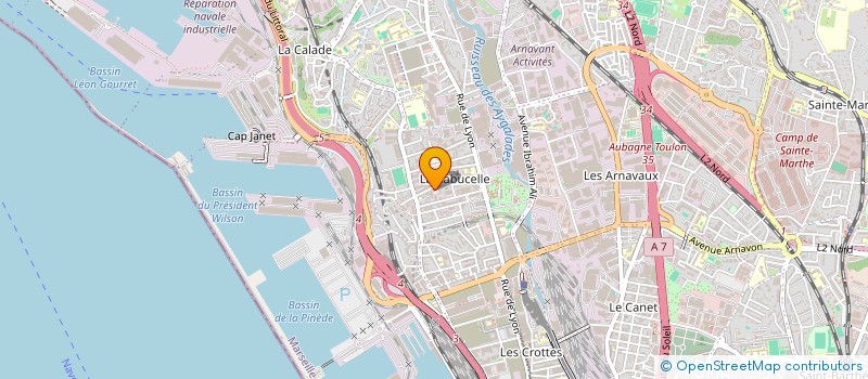 localisation de l'entreprise GHF SYNERGIES à MARSEILLE