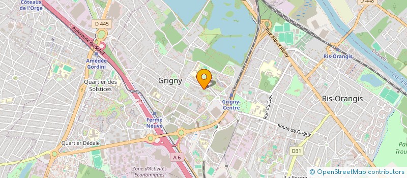 localisation de l'entreprise GHH SERVICES à GRIGNY