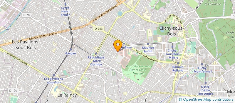 localisation de l'entreprise GHI IMMO à CLICHY-SOUS-BOIS