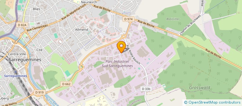 localisation de l'entreprise GHIBAUDI FRANCE à SARREGUEMINES