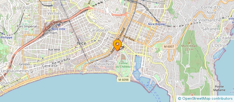 localisation de l'entreprise GHIBAUDO ET CIE à NICE