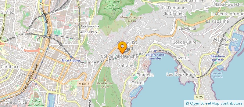 localisation de l'entreprise GHICEDEL à VILLEFRANCHE-SUR-MER