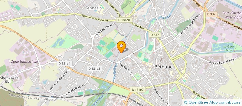 localisation de l'entreprise GHIER F.A.C à BETHUNE