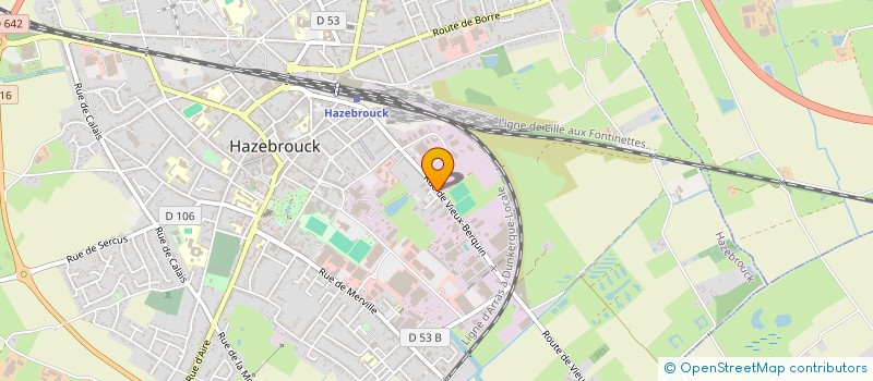 localisation de l'entreprise GHILDE  CONFRERIE SAINT SEBASTIEN  HAZEBROUCK