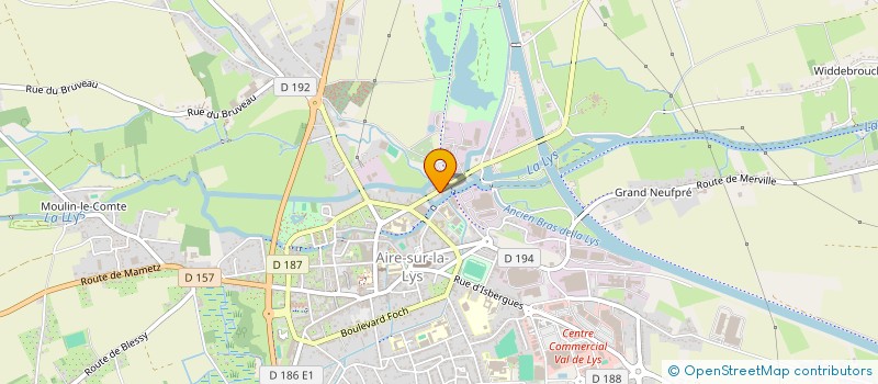 localisation de l'entreprise GHILLEBAERT à AIRE-SUR-LA-LYS