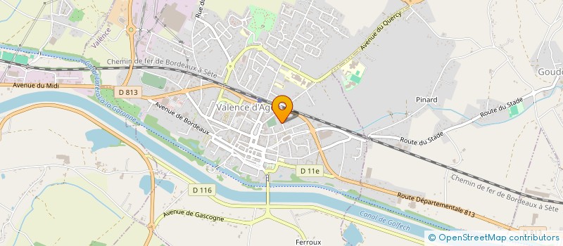 localisation de l'entreprise GHISCHRIS à VALENCE