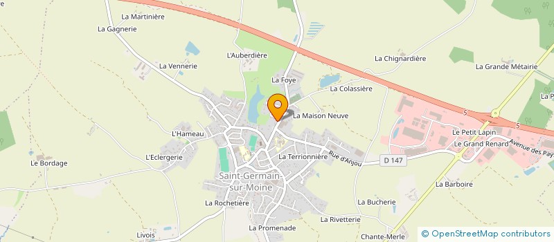 localisation de l'entreprise GHISLAIN GABORIEAU à SEVREMOINE