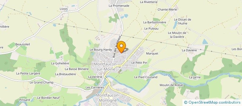 localisation de l'entreprise GHISLAIN GABORIEAU FINANCE à SEVREMOINE