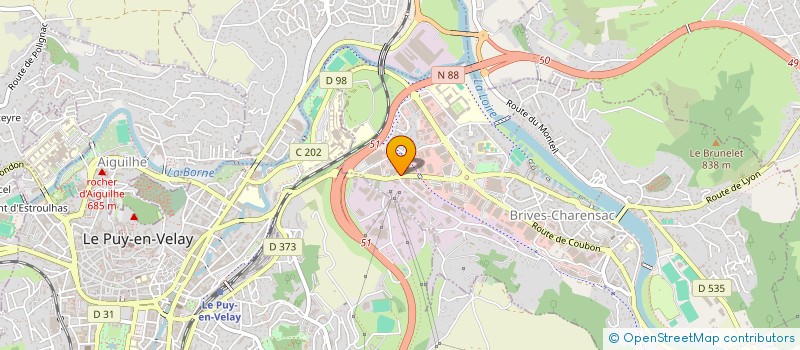 localisation de l'entreprise GHISLAIN PUBLICITE  BRIVES-CHARENSAC