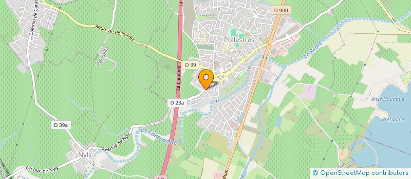 localisation de l'entreprise GHISLAINE CROS & ISABELLE PALLURE  POLLESTRES