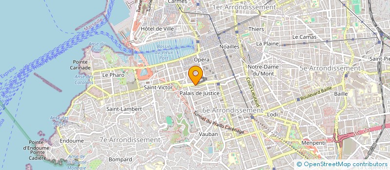 localisation de l'entreprise GHISLAINE ROHMER BERARDIER HUISSIER JUST  MARSEILLE