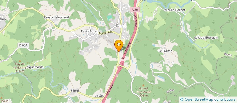 localisation de l'entreprise GHISM à BONNAC-LA-COTE