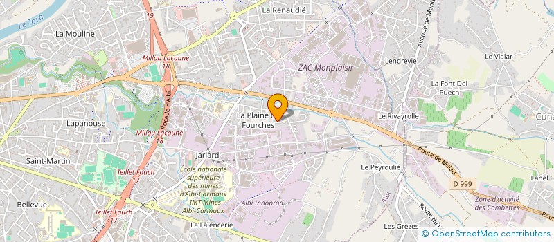 localisation de l'entreprise GHISSOLUTION  ALBI