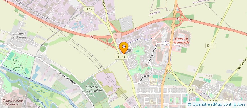 localisation de l'entreprise GHISTAR à AMIENS
