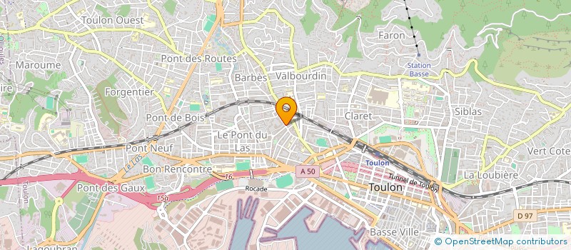 localisation de l'entreprise GHJ  TOULON