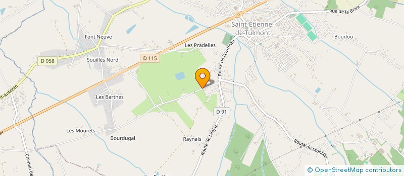 localisation de l'entreprise GHJP  SAINT-ETIENNE-DE-TULMONT