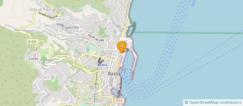 localisation de l'entreprise GHJULIANA à BASTIA
