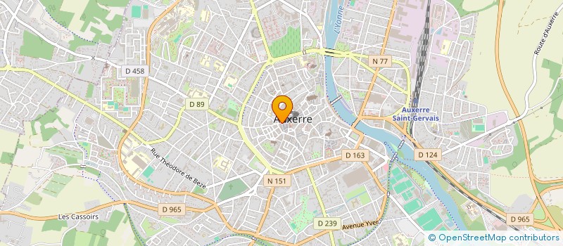 localisation de l'entreprise GHK IMMO  AUXERRE