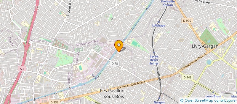 localisation de l'entreprise GHK INVEST  LES PAVILLONS-SOUS-BOIS