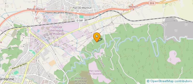 localisation de l'entreprise GHL  FUVEAU