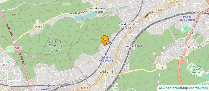 localisation de l'entreprise GHL à CHAVILLE