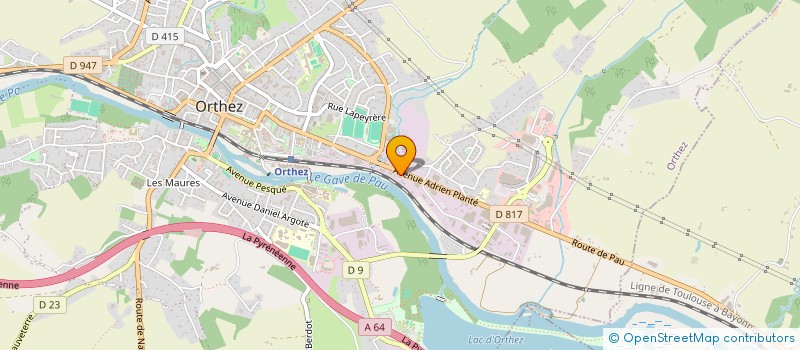 localisation de l'entreprise GHL INVEST  ORTHEZ