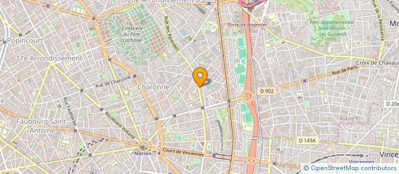 localisation de l'entreprise GHM FORWARD  PARIS