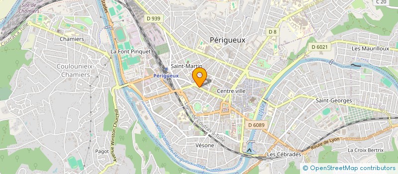 localisation de l'entreprise GHM IMMOBILIER à PERIGUEUX