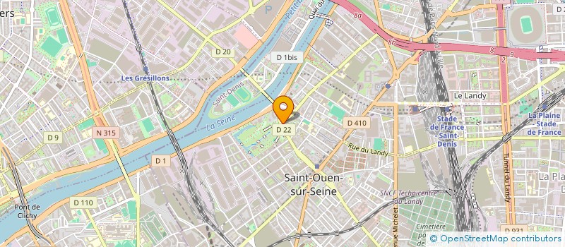 localisation de l'entreprise GHN TRANSPORT à SAINT-OUEN-SUR-SEINE