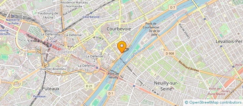 localisation de l'entreprise GHO LYON BRON à COURBEVOIE