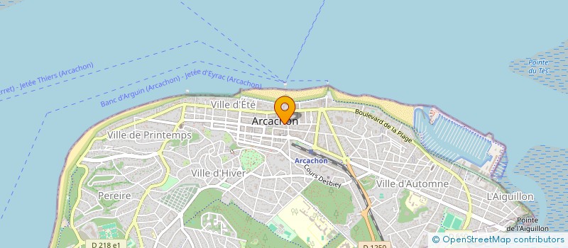 localisation de l'entreprise GHOLD à ARCACHON