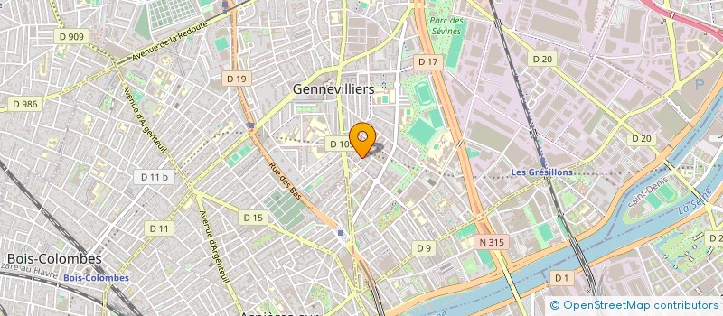 localisation de l'entreprise GHORZI CAMALE à GENNEVILLIERS