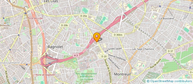 localisation de l'entreprise GHOSH à MONTREUIL