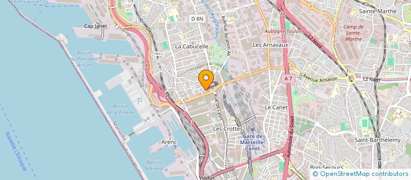 localisation de l'entreprise GHOST PROD à MARSEILLE