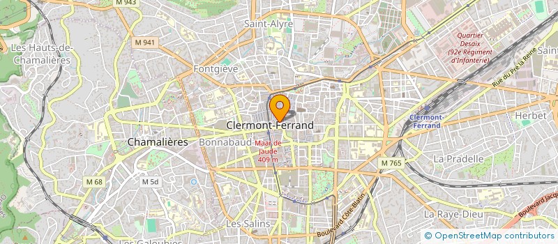 localisation de l'entreprise GHP à CLERMONT-FERRAND