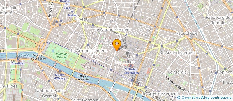 localisation de l'entreprise GHP LOUVRE  PARIS