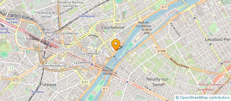 localisation de l'entreprise GHP MACON NORD à COURBEVOIE
