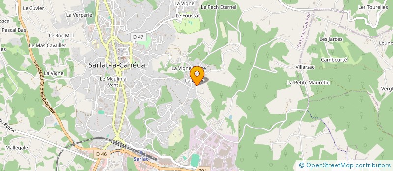 localisation de l'entreprise GHS à SARLAT-LA-CANEDA